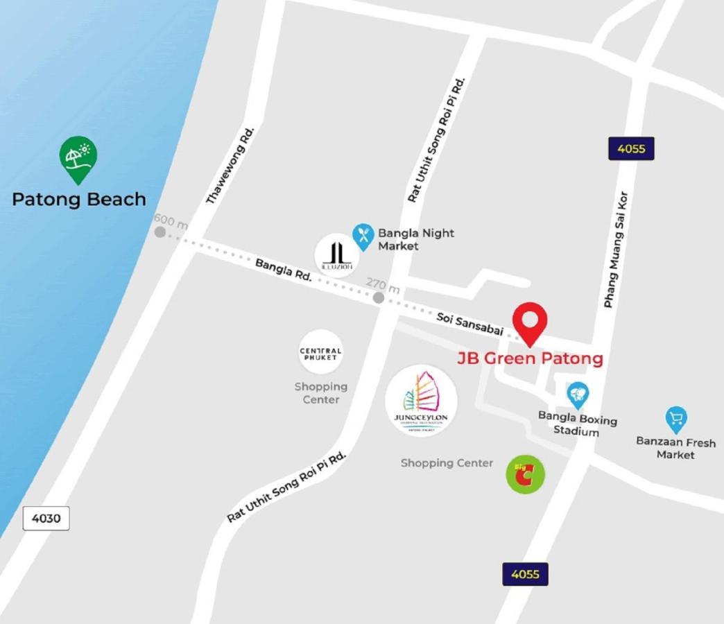 Jb Green Hotel Patong Dış mekan fotoğraf